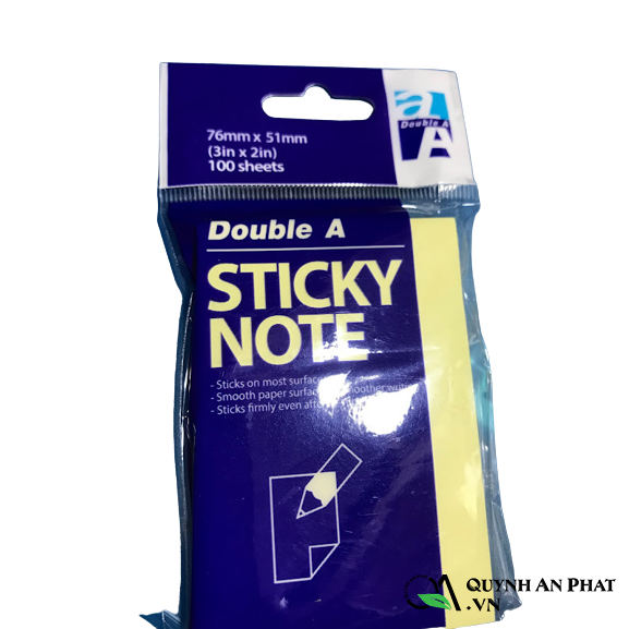 Giấy note 3x2 Double A (76mm x 51mm)